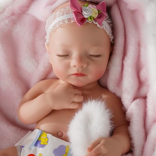16 Inch Full Platinum Silicone Reborn Baby Doll T440245