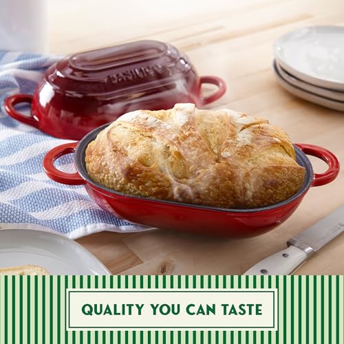 Blue 2 Qt Enameled Cast Iron Bread Oven with Lid X724633