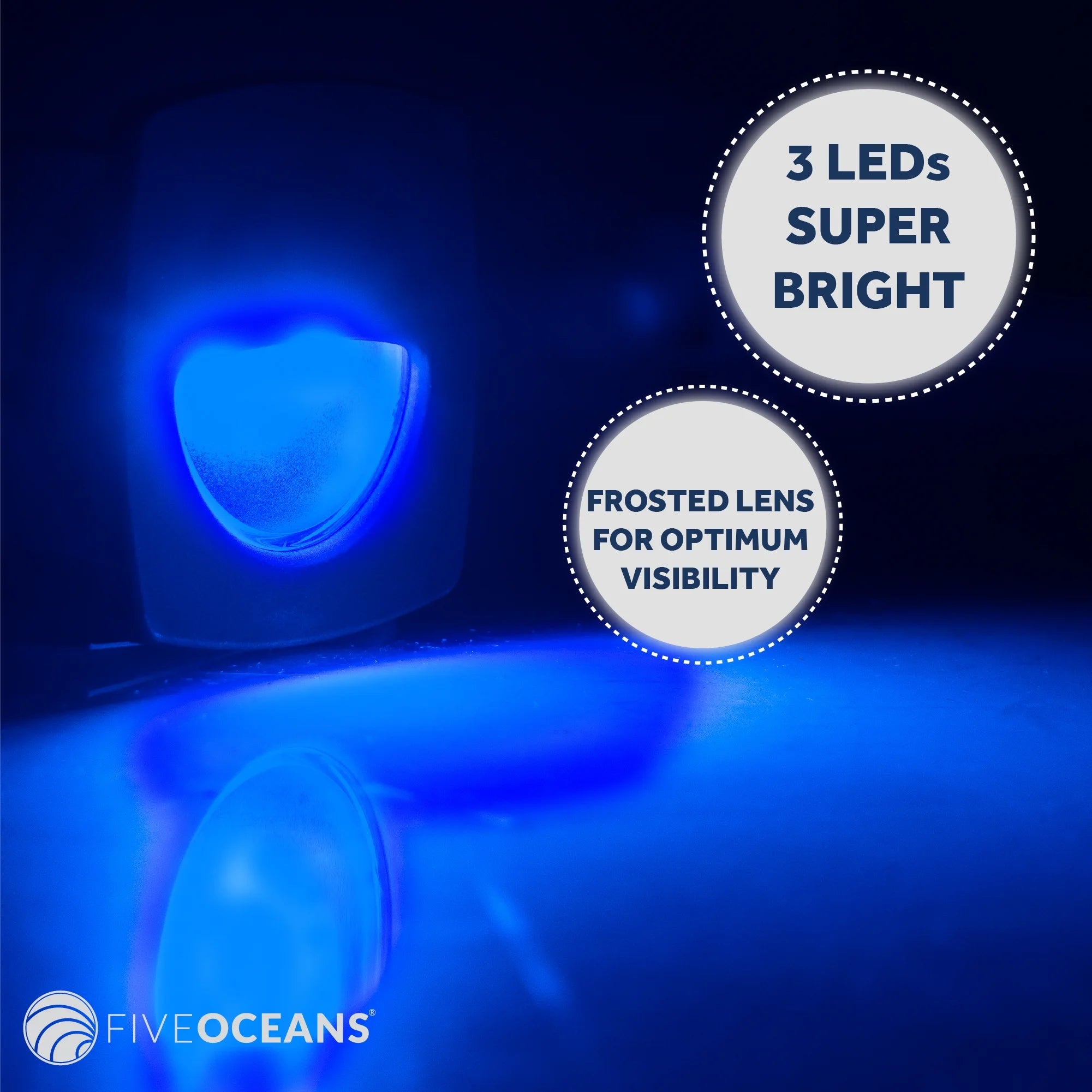 10 Pack Blue LED Marine Courtesy Lights Z5936