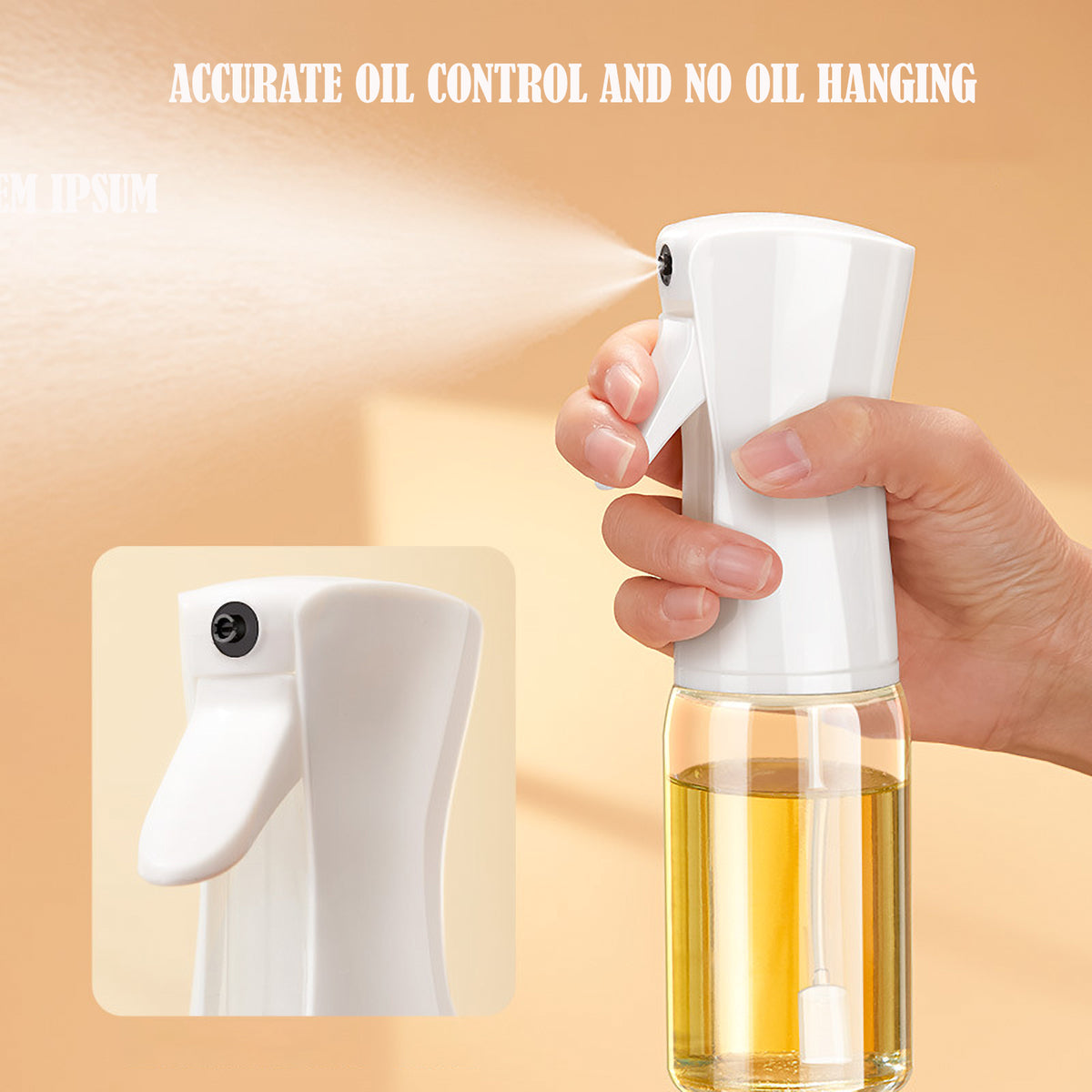Refillable Oil Sprayer Mister Dispenser 210mL L4612