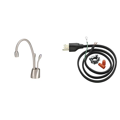 Contemporary Instant Hot and Cold Water Dispenser Faucet, Satin Nickel X512
