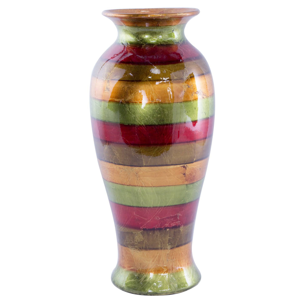 Red and Orange Ceramic Vase Q918777