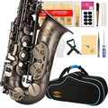 Black Lacquer E Flat Alto Saxophone with Case R17271