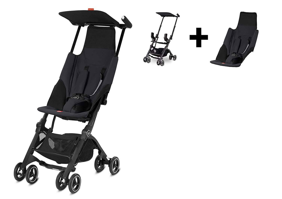 Ultra Compact Lightweight Stroller Satin Black P210538