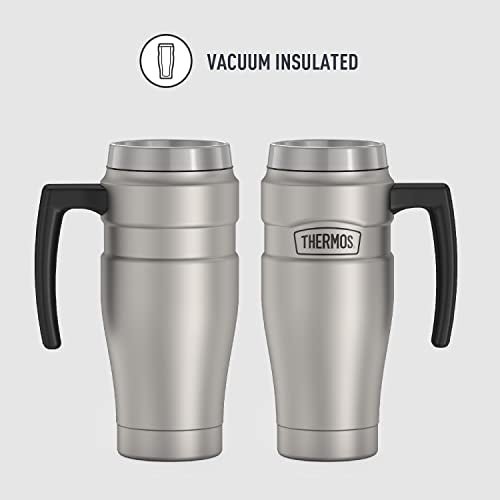 16 Ounce Matte Stainless Steel Vacuum-Insulated Travel Mug Z84989