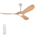 52 Inch Wood Ceiling Fan with Lights Remote Control Y8712