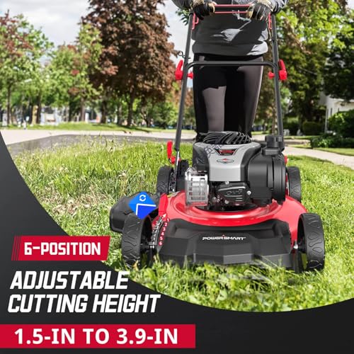 21" 140cc Self Propelled Lawn Mower with 6-Position Adjustable Cutting Height T88771