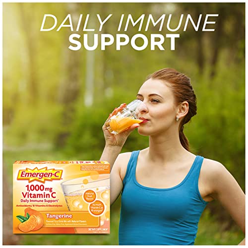 1000mg Vitamin C Powder with Antioxidants, B Vitamins and Electrolytes, Strawberry Kiwi Flavor - 30 Count S782