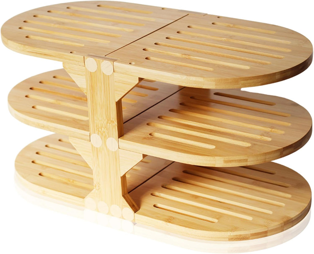 6-Tier Bamboo Plate Organizer L505