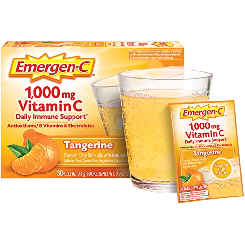 1000mg Vitamin C Powder with Antioxidants, B Vitamins and Electrolytes, Strawberry Kiwi Flavor - 30 Count S782