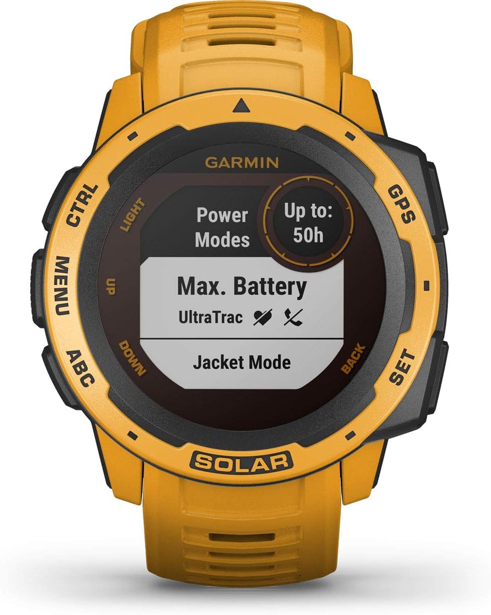 Sunburst Yellow Rugged Outdoor Smartwatch with Solar Charging X883