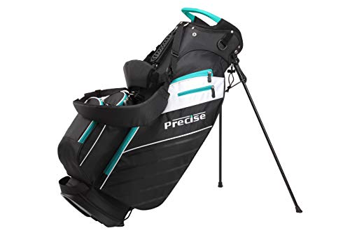 Complete Golf Clubs Package Set Includes Titanium Driver, Fairway, Hybrid, 6-PW Irons, Putter, Bag, 3 H/C's Right Hand Q412602