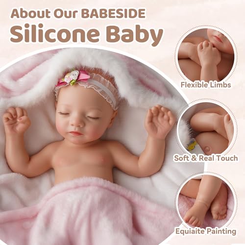 16 Inch Full Platinum Silicone Reborn Baby Doll T440245