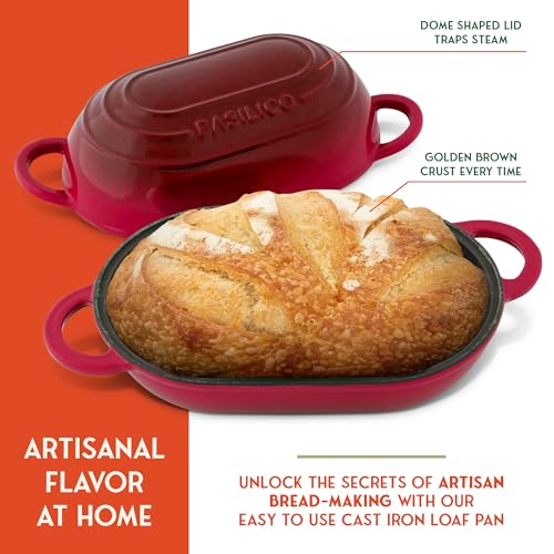 Blue 2 Qt Enameled Cast Iron Bread Oven with Lid X724633