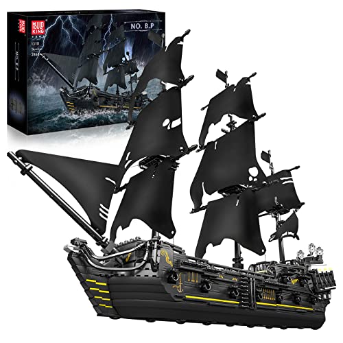 Black Pearl Sailboat Model Building Blocks Set (2868 Pieces) Z2019