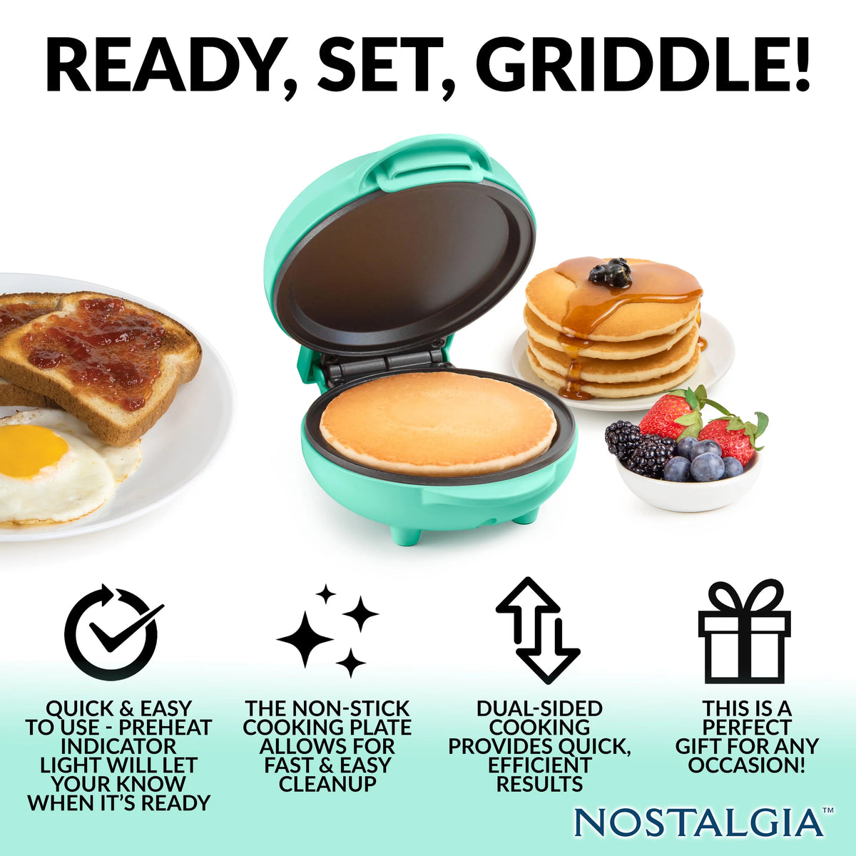 Teal Electric Griddle W287