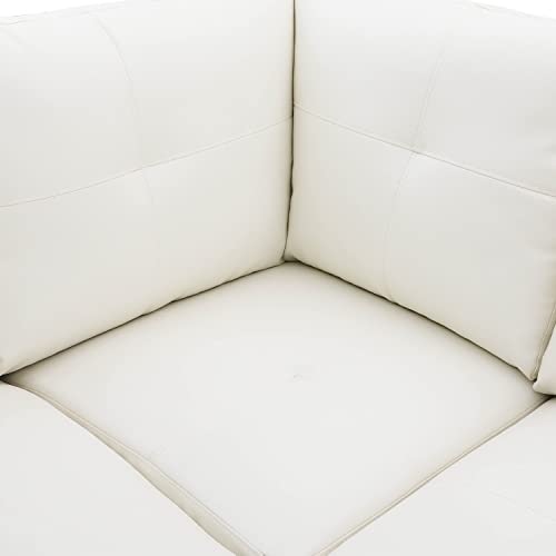 Red Linen L Shaped Sectional Couch with Chaise Ottoman A285295