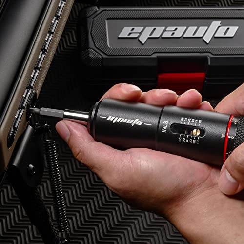 Black 10 to 65 inch-pound Torque Screwdriver Wrench with 10 Bits Set Z94314