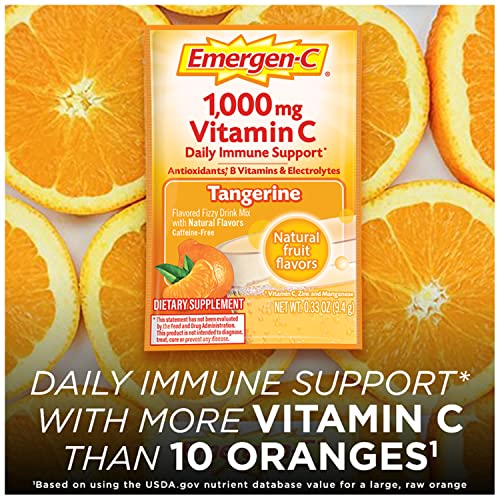 1000mg Vitamin C Powder with Antioxidants, B Vitamins and Electrolytes, Strawberry Kiwi Flavor - 30 Count S782