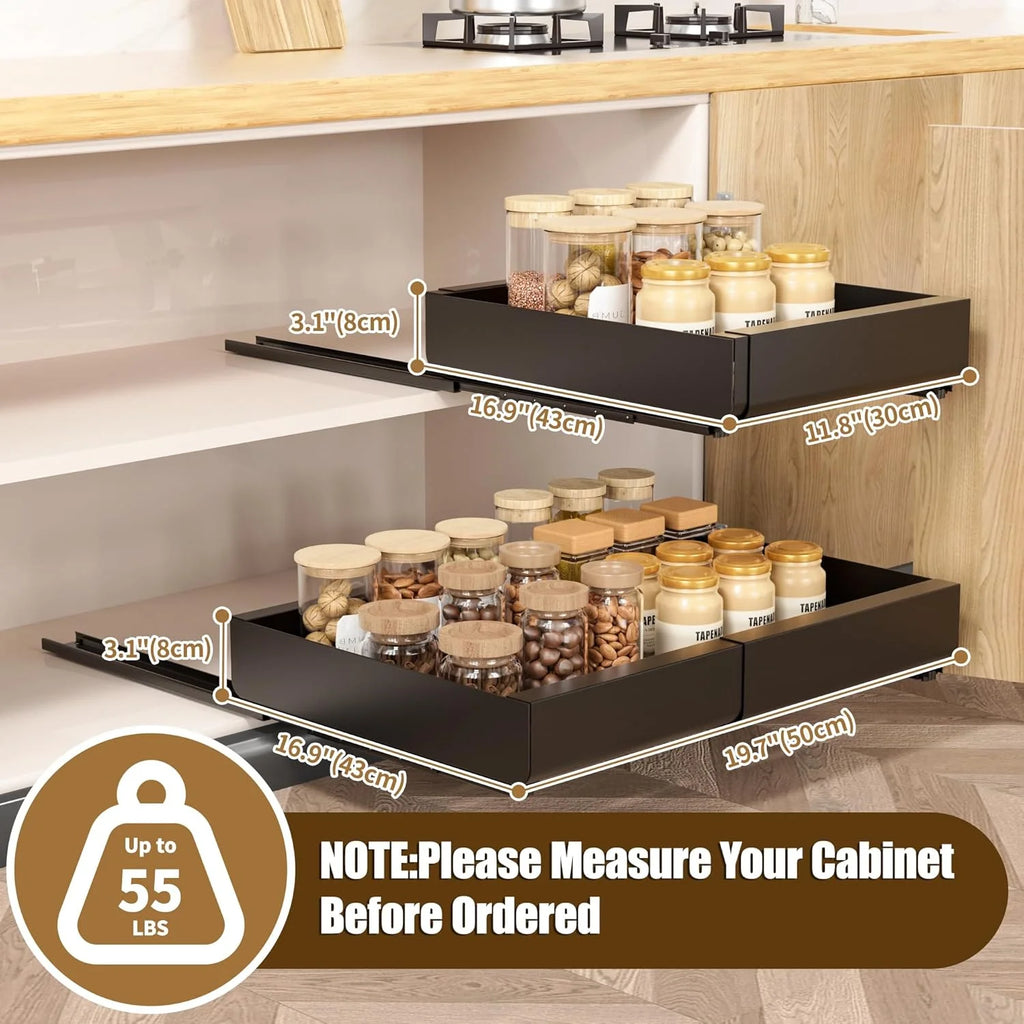 Width Expandable Heavy Duty Slide Out Drawers L23813