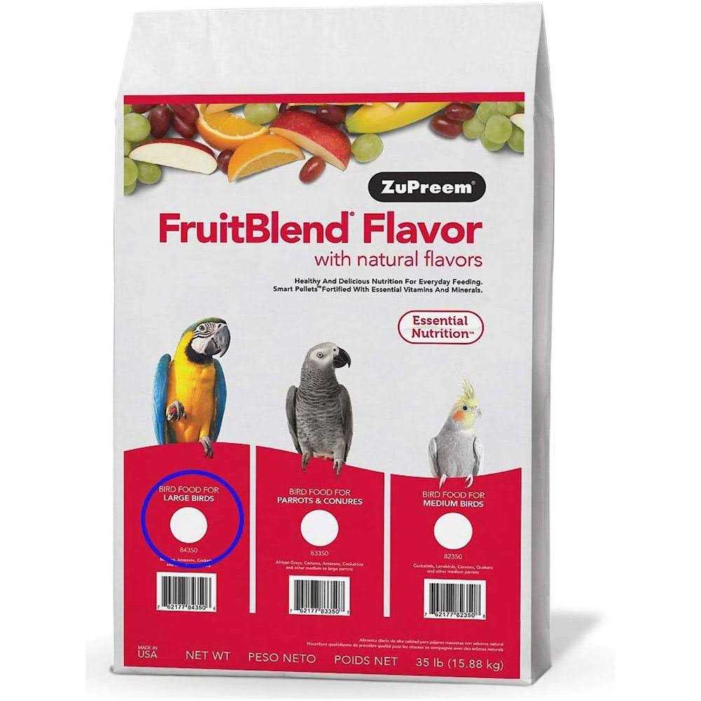 FruitBlend Flavor Food with Natural Flavors for Large Birds O620