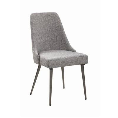 Gray Fabric Upholstered Side Chair D1070