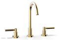 Satin Brass Widespread Faucet Lever Handles H548