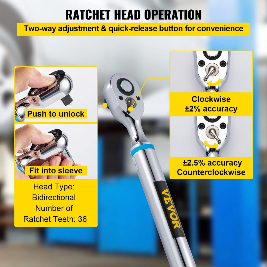 1/2" Drive Digital Torque Wrench with LED Display and Case I82404