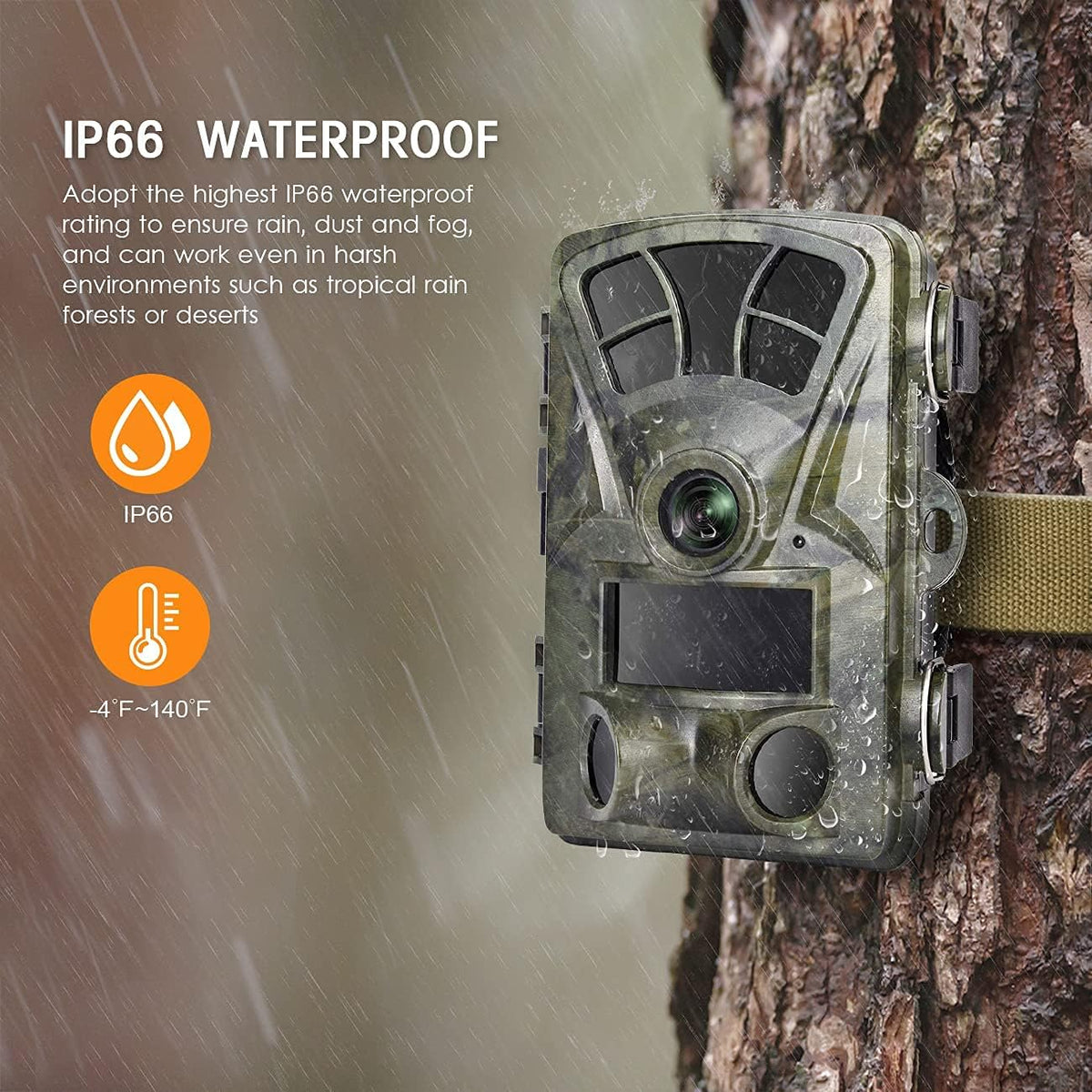 1520P IP66 Waterproof Trail Camera with Night Vision C221