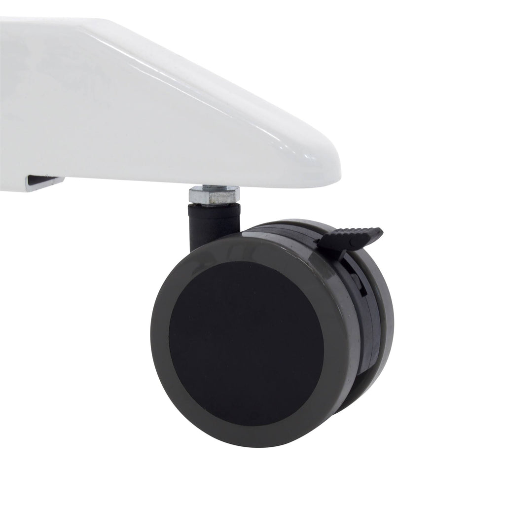 Height Adjustable Cart White Silver M2893