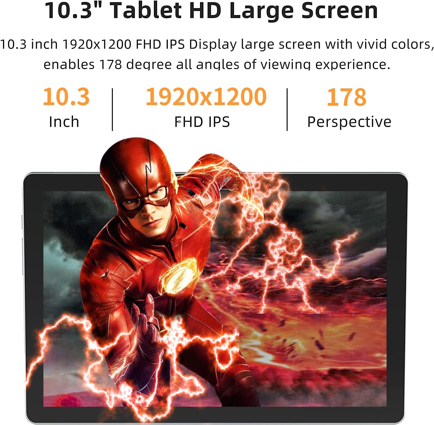 10.3 Inch Android 11 Tablet with 32GB Storage (Orange) F7284