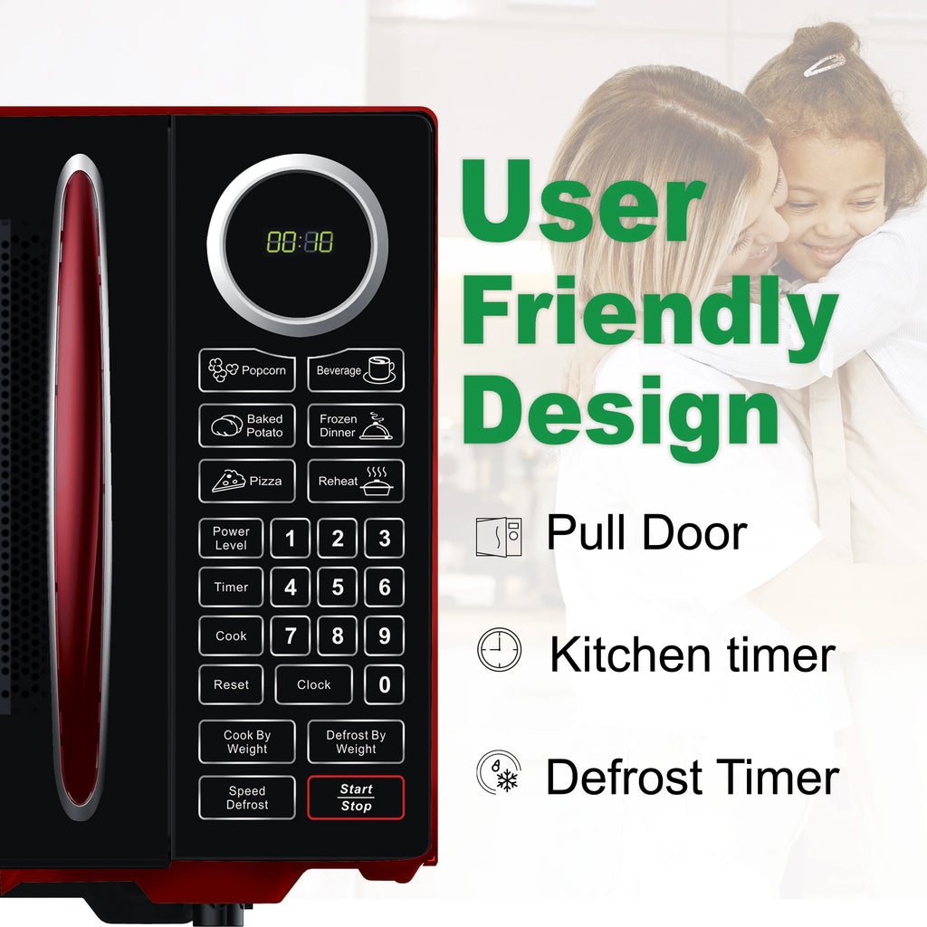 Red 0.9 cu ft Microwave A962628