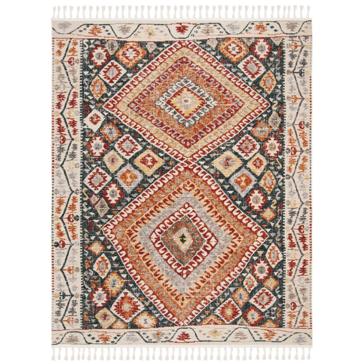 Ivory / Navy Rug J680
