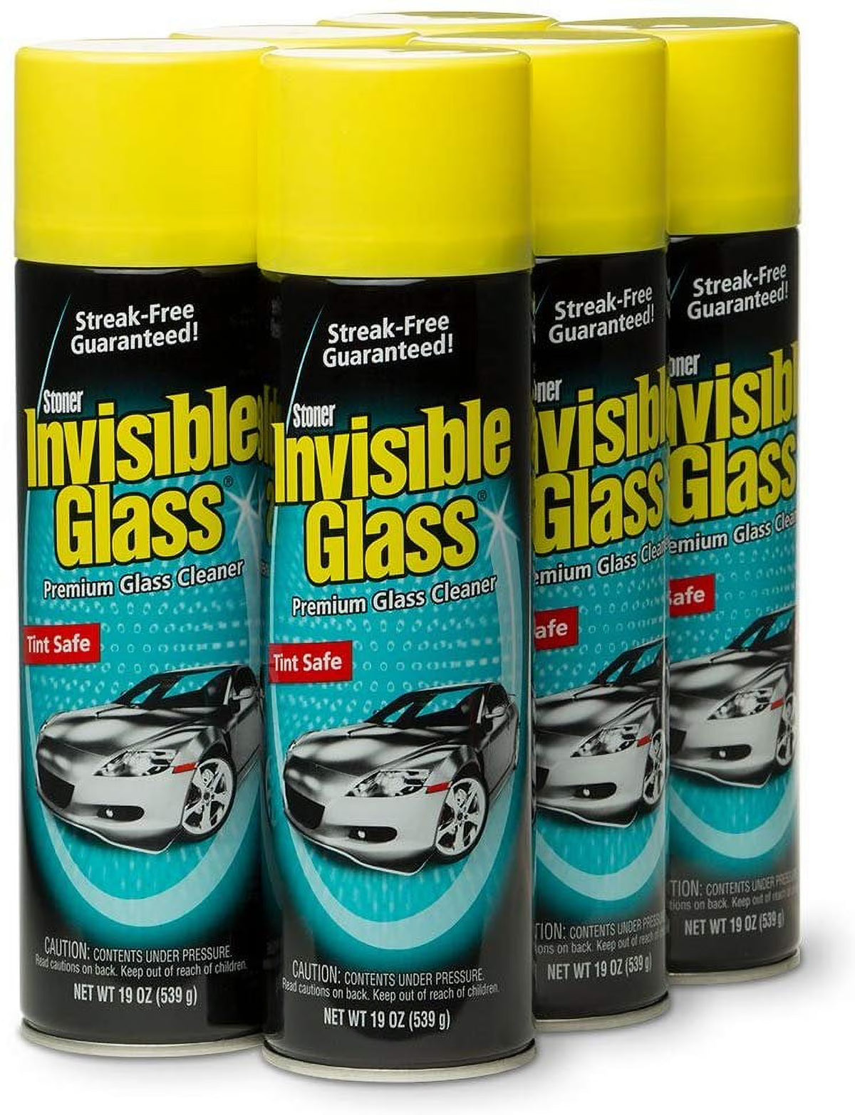 6 Pack Glass Cleaner, 114 fl. oz T929334
