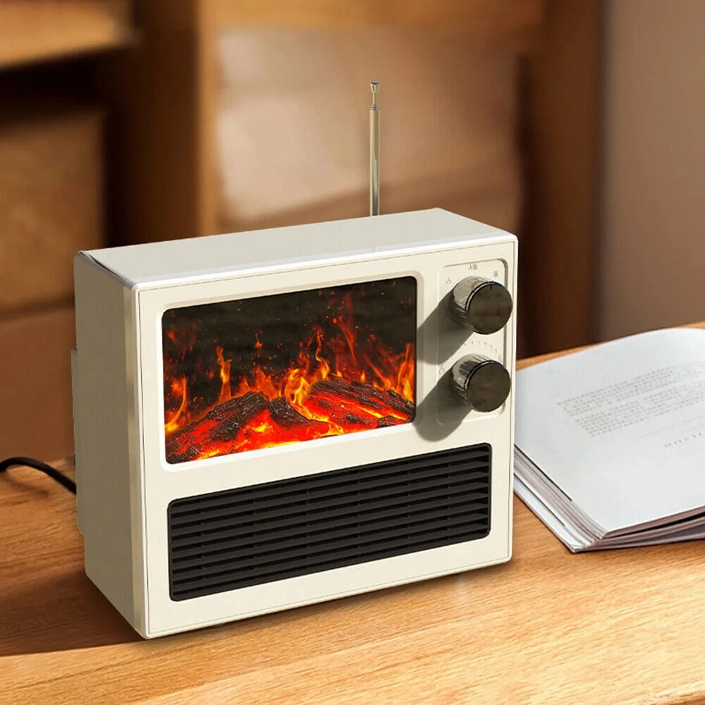 1000W Electric Fireplace Heater with 3D Flame N18831