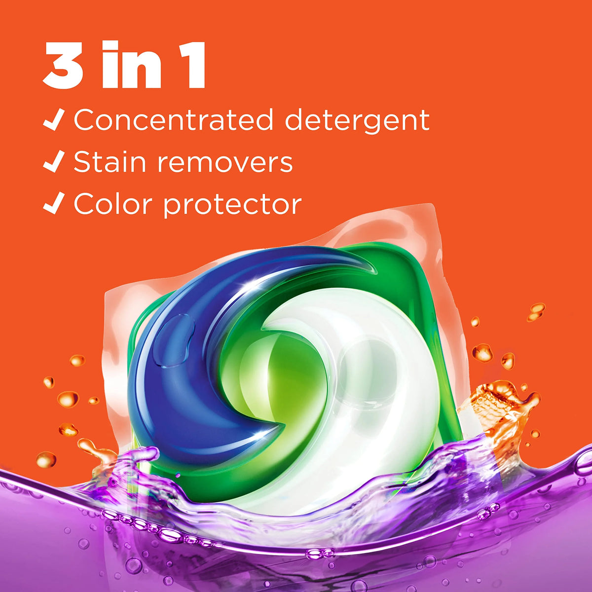 42 Count Liquid Laundry Detergent Pacs P9007
