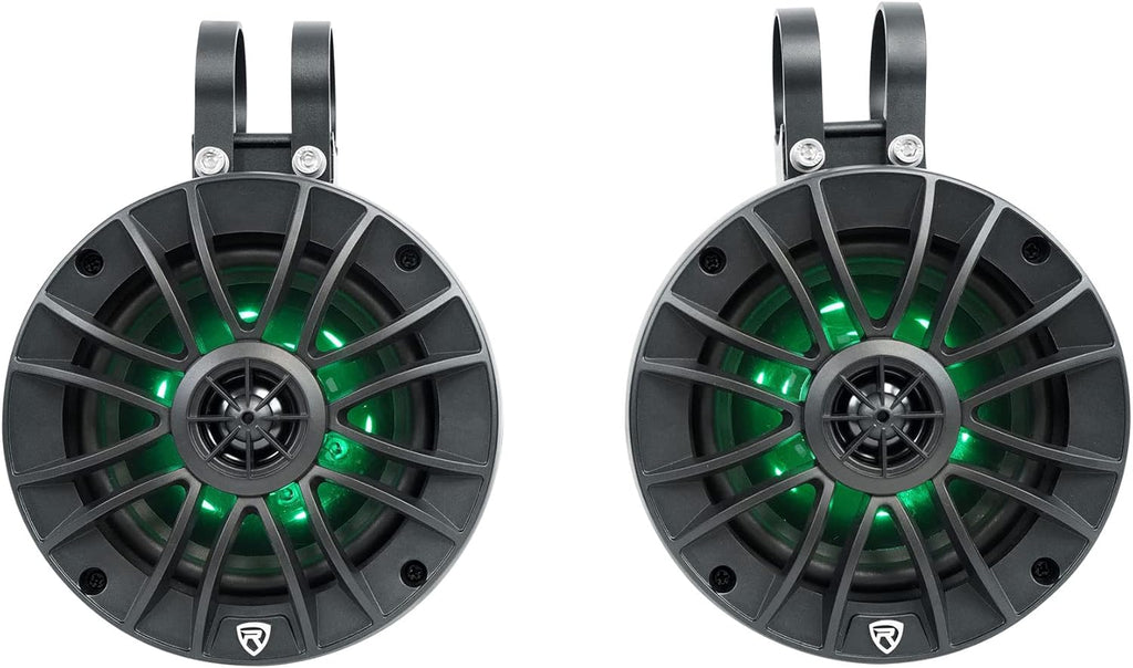 5.25" Powered Marine Bluetooth LED Tower Speakers R8158