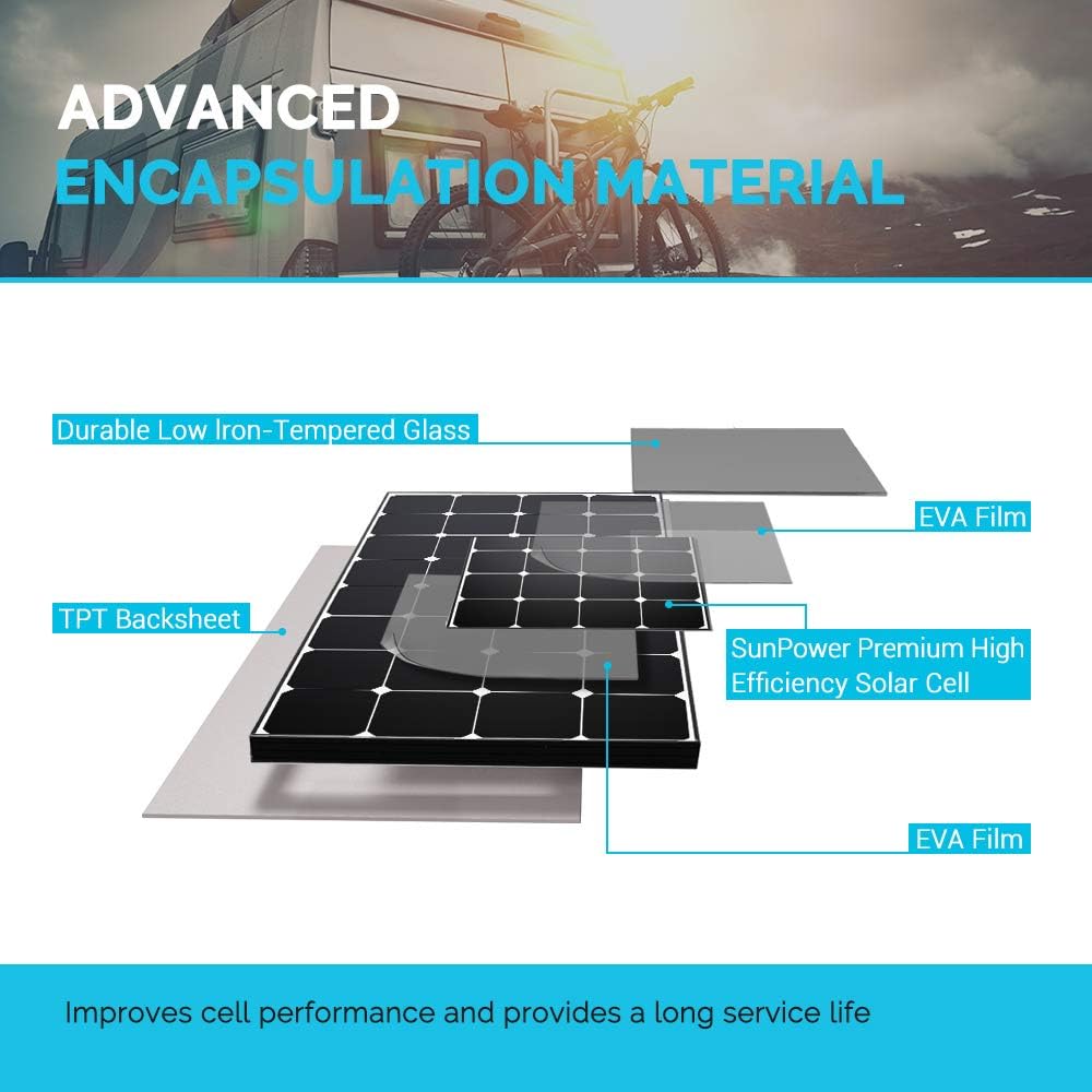 100 Watt 12 Volt Monocrystalline Solar Panel V162