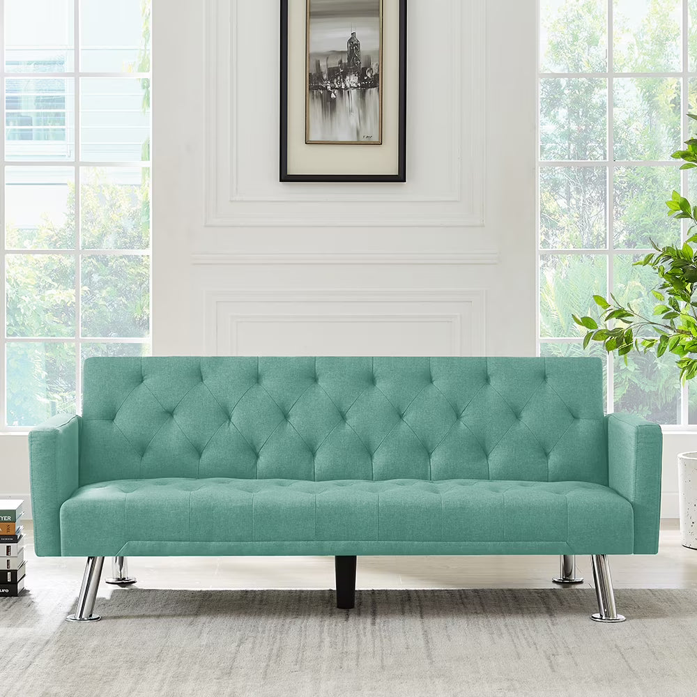 Convertible Folding Sofa Bed Fabric Sleeper Sofa Couch A196