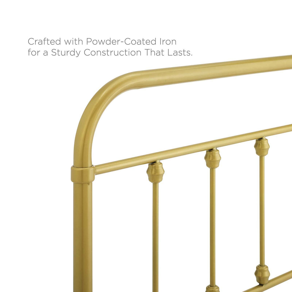 Gold King Metal Headboard F9044