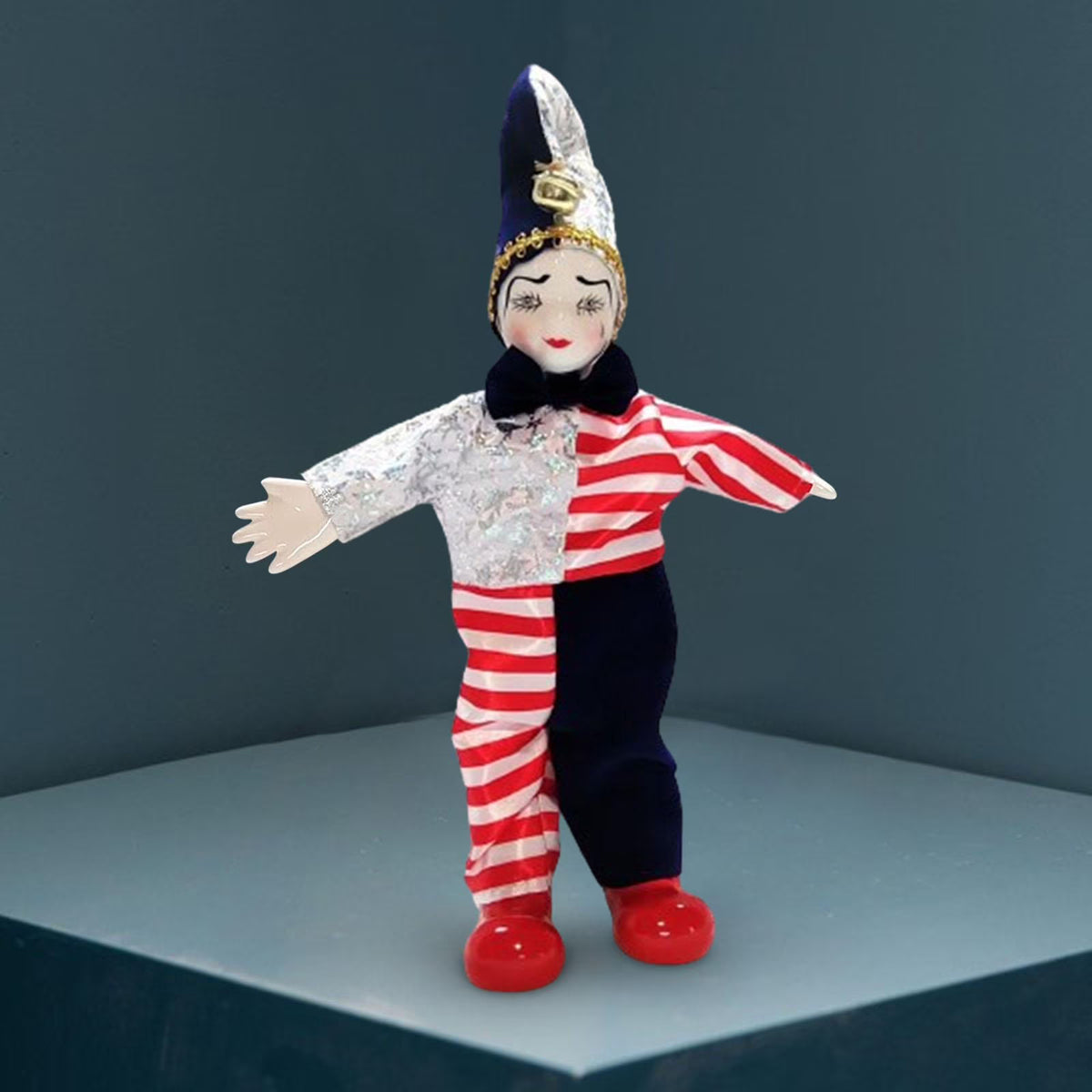 9.84'' Movable Joint Jester Doll K53393