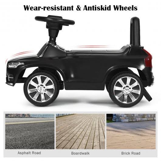 Black Ride on Push Car Toddlers Walker L44543