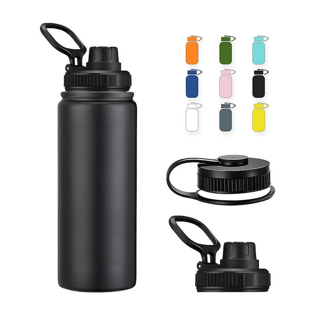 22 oz Insulated Stainless Steel Water Bottle with Straw R403262