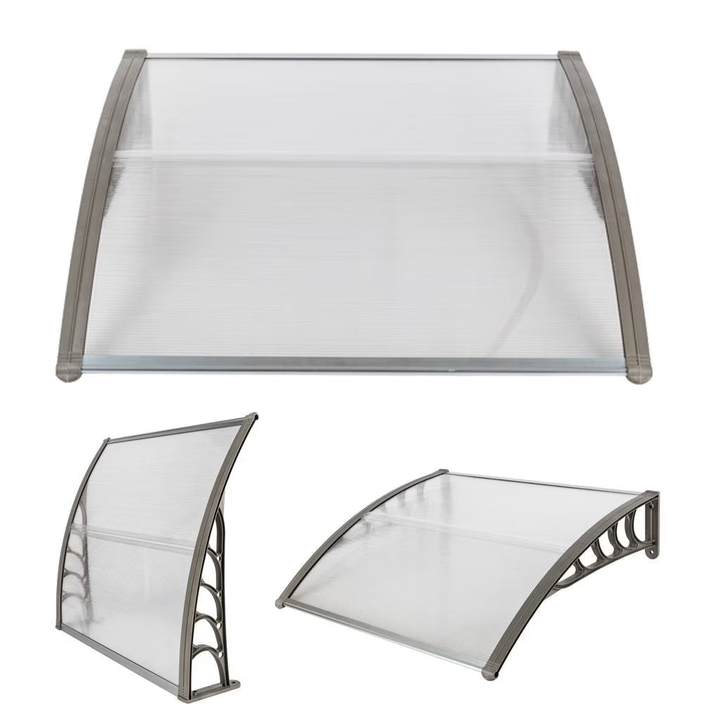 39"x29" Patio Awning Silver & Gray T757