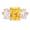 18K Yellow Gold Three-Stone Ring I90820