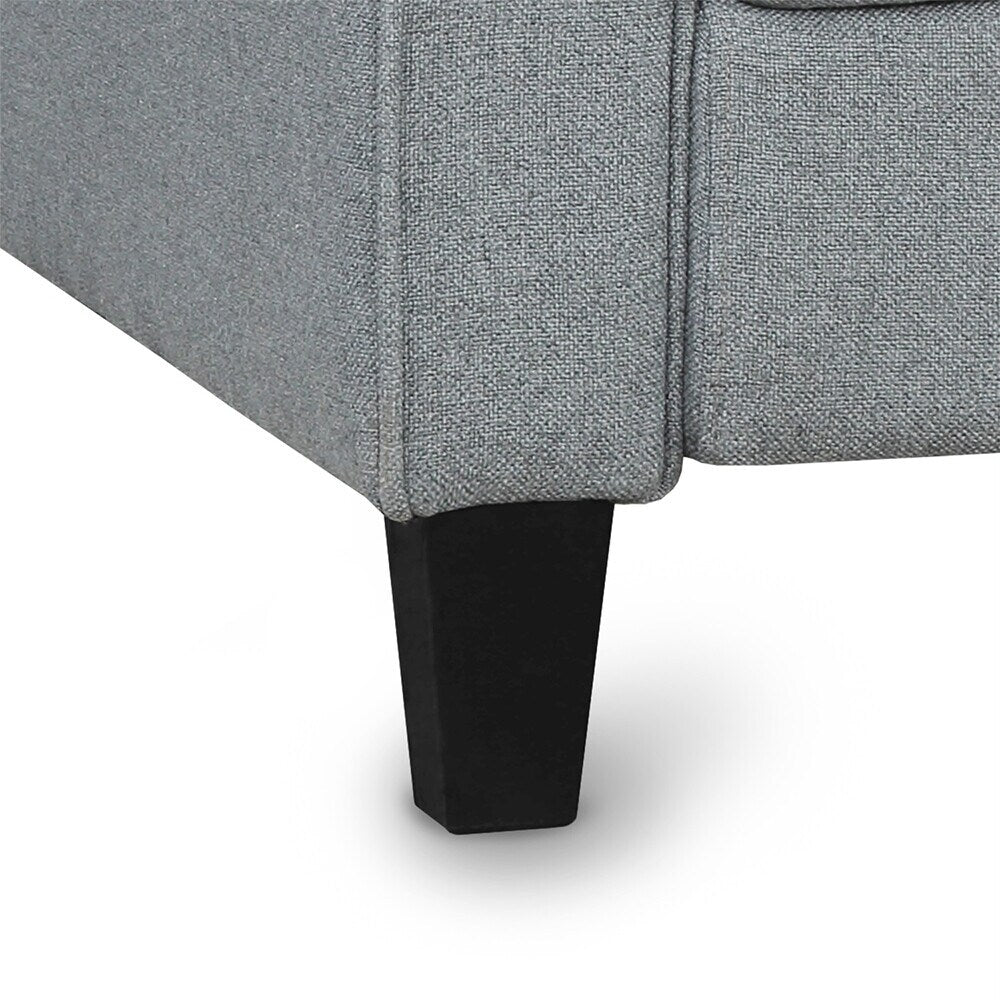 Grey Armrest Single Sofa Chair and Loveseat Sofa W456398
