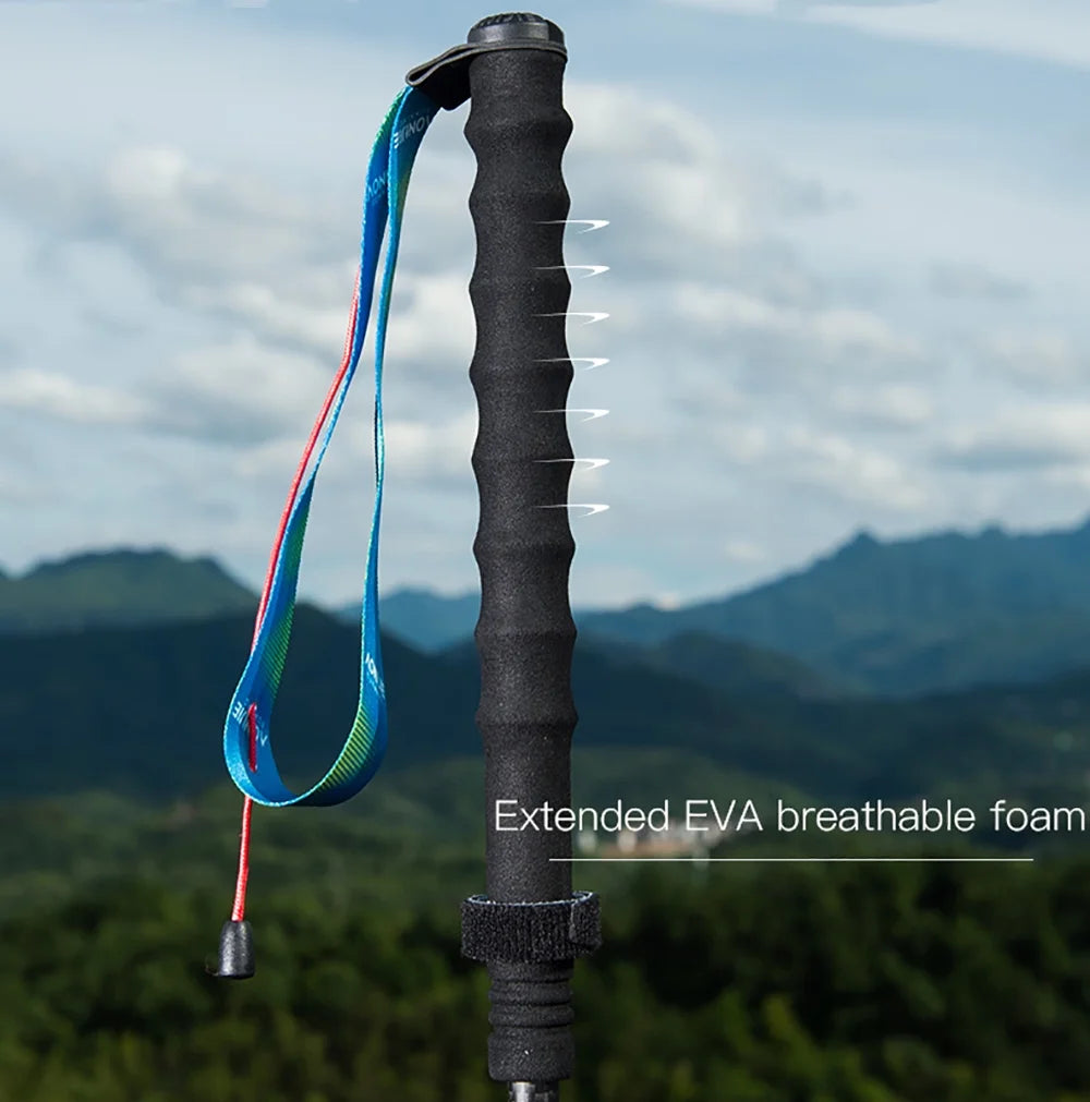 Ultralight Fiber Hiking Poles with Anti-Shock and Quick Lock System U71209