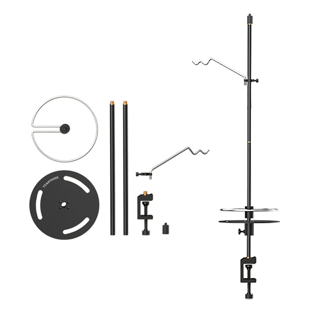 Collapsible Camping Lamp Pole Adjustable Heights Lightweight Aluminum Alloy Lantern Hanger Z980668