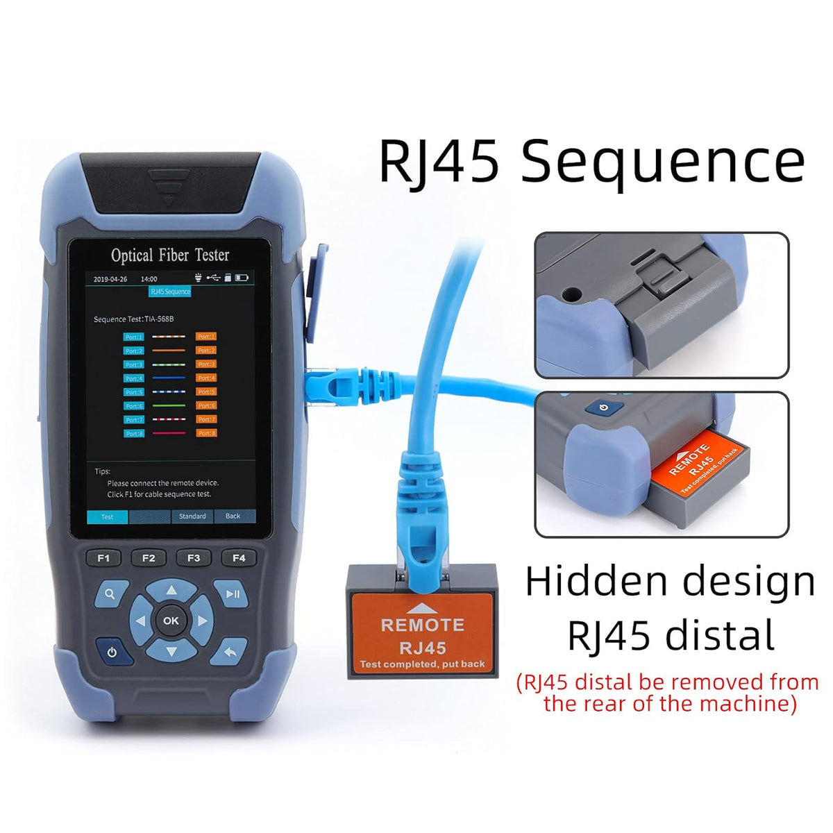 OTDR Fiber Optic Tester 1310/1550nm SM 5m-60Km Pack of 2 D467184