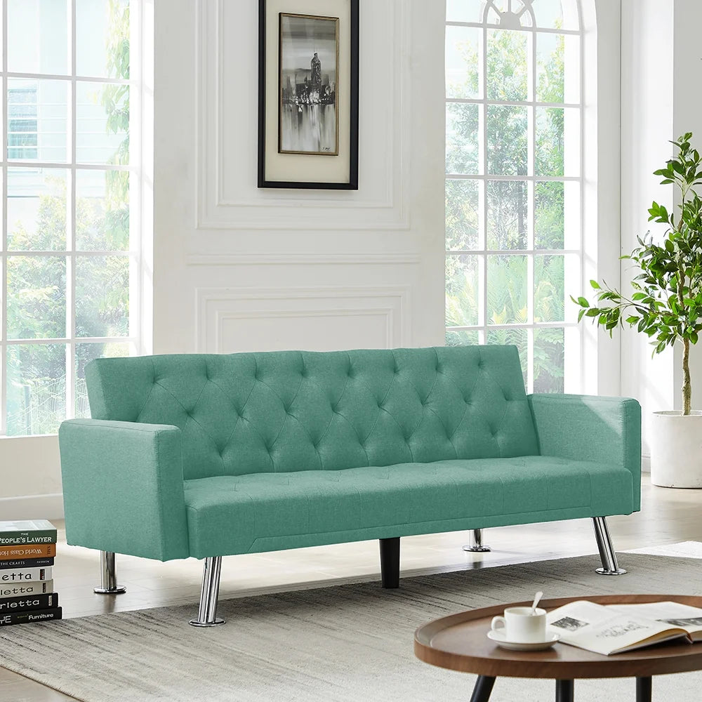 Convertible Folding Sofa Bed Fabric Sleeper Sofa Couch A196